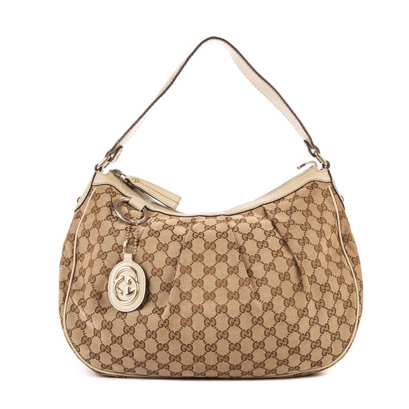 Gucci Suki Brown/beige Monogram Canvas A