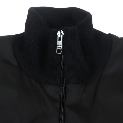 Prada Umc149 100% Virgin Wool Re-nylon Triangle Logo Triangle Plate Knit