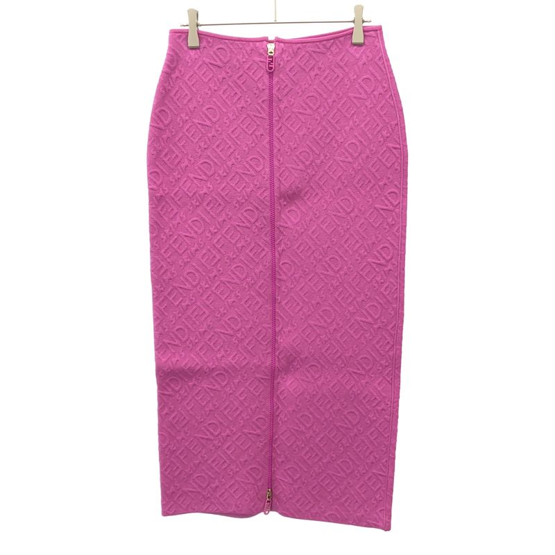 Fendi 21aw Skims Embossed Logo Knit Setup Fzu500 Agim Fifla Purple-Pink Color 42