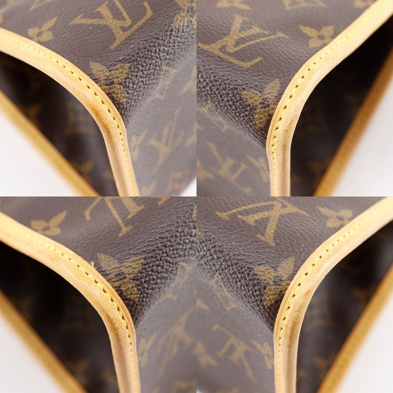 Louis Vuitton Popincourt M40009 Monogram Canvas Brown Vi0065 Ladies Handbag