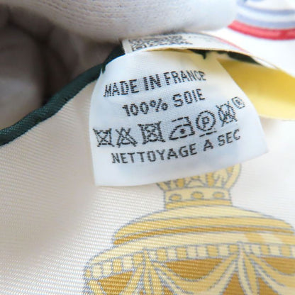 Hermes Carré 90 Stately Wheels 100% Silk Clesme / Bordeaux / Blue Current