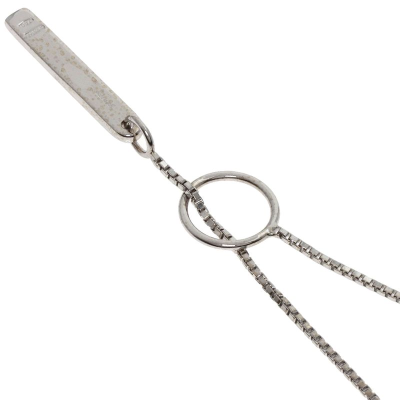 Gucci Lariat Necklace 18K White Gold Ladies