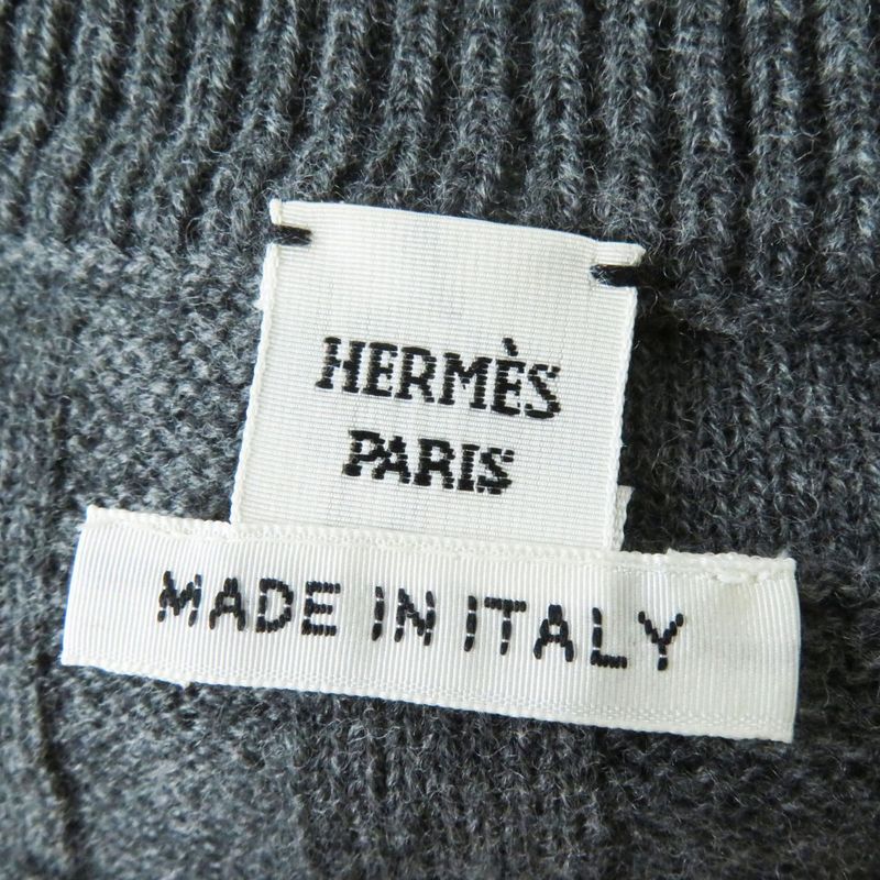 Hermes 2021 Ladies 100% Wool Long Sleeve Long Knit