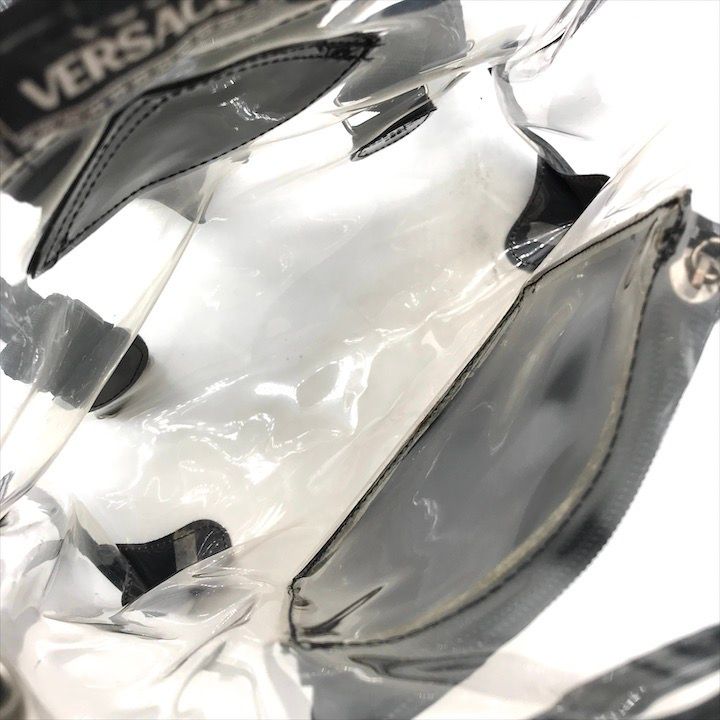 Versace Medusa Patent Vinyl Backpack Black