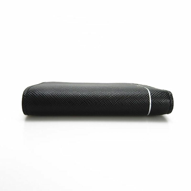 Prada Card Case 2mo004 Leather Black Nero Simple Logo Men Prada