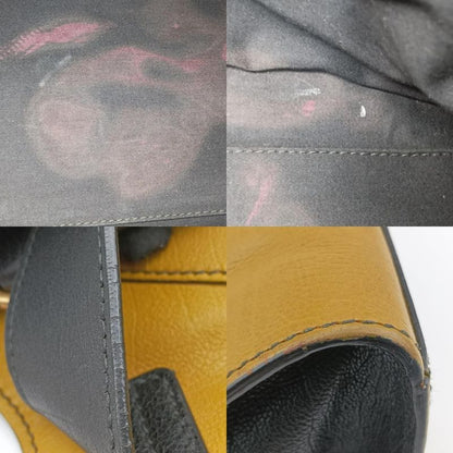 Yves Saint Laurentyves Saint Laurentcabas Su Chic Black And Yellow Leather