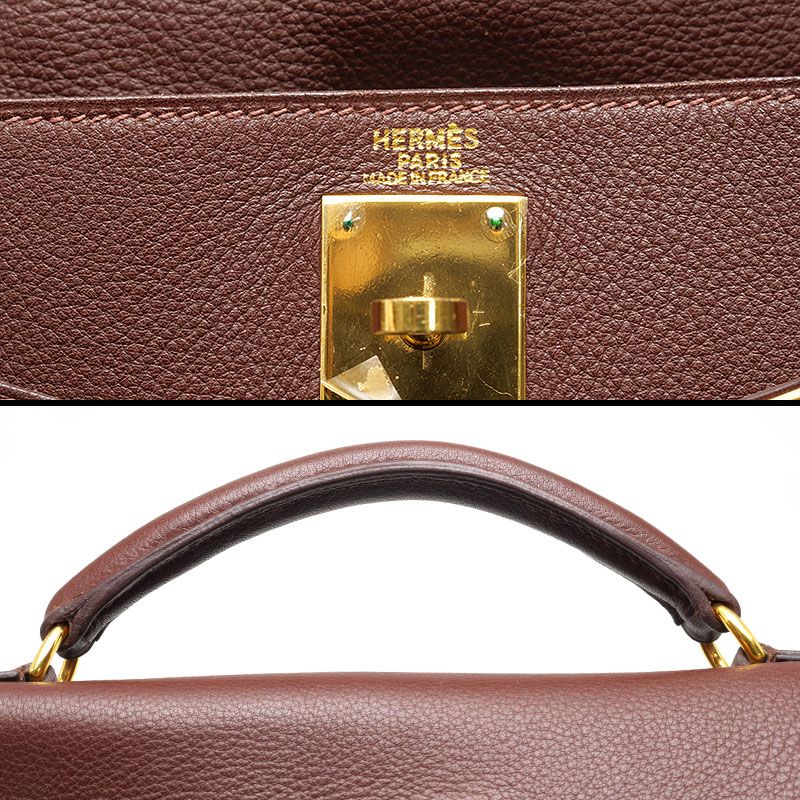 Hermes Kelly Ad GM Backpack Brown □B 1998