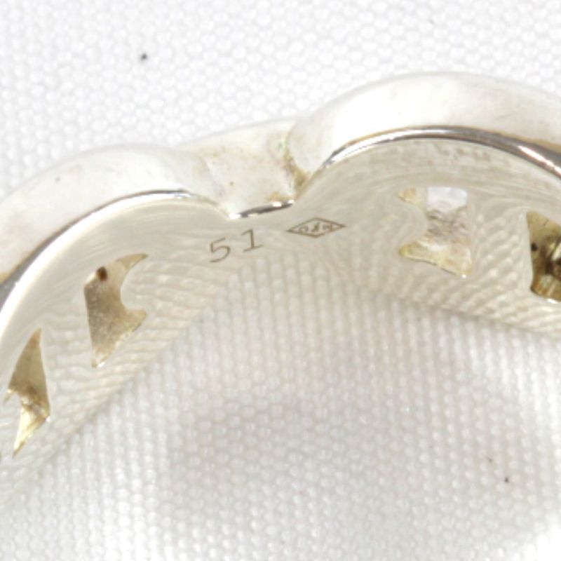 925 Silver Hermes Chaine D'ancre Ancienne Ring #51 Ring Size 11