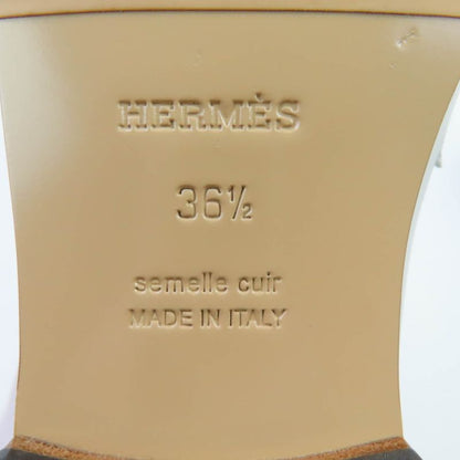 Hermes Moccasin Destin Silver Hardware Leather Loafer With Kelly Buckle White