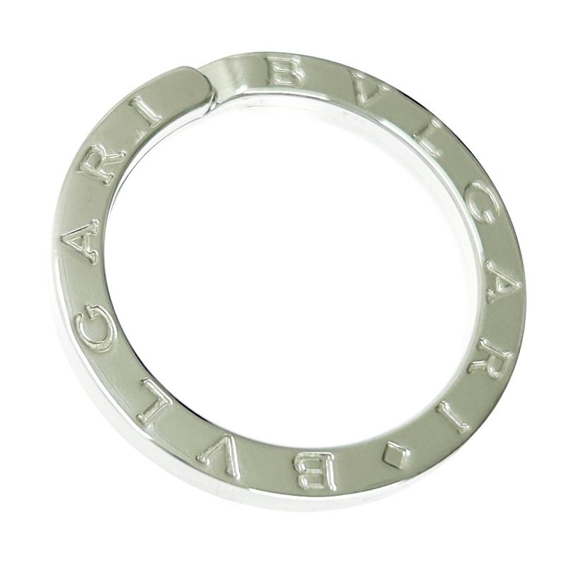 Bvlgari Silver Bvlgari Key Ring with Box 11.4g 925 Engraved 322473 Key Ring