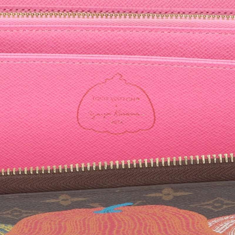 Louis Vuitton X Yayoi Kusama M82106 Zippy Wallet Pumpkin Monogram Round Zip