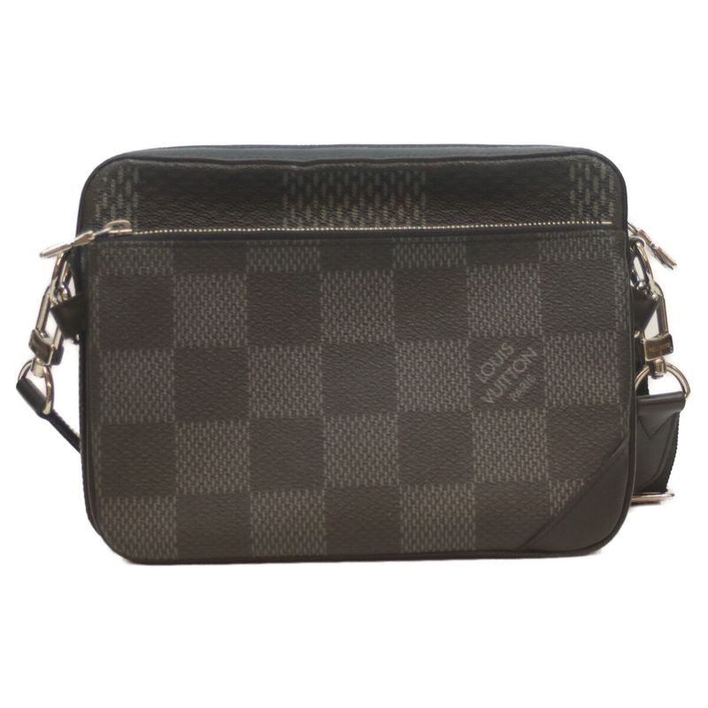 Louis Vuitton N50017 Damier Graphite 3D Trio Messenger Shoulder Bag Crossbody