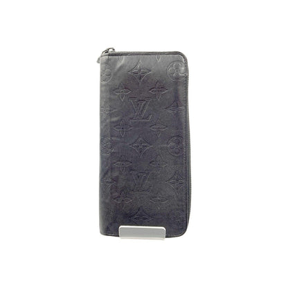 Louis Vuitton Monogram Shadow Zippy Wallet Vertical Round Zipper Long Wallet