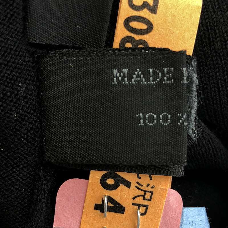 Prada | Wool V-neck Knit Dress | 50 | Black | Women