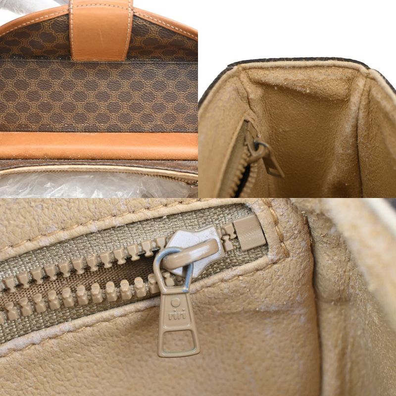 Celine Carriage Motif Shoulder Bag Macadam PVC Leather 31ka940