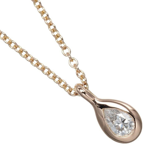 Tiffany & Co By-the-yard Pear-shaped 18K Pink Gold And Diamonds Ladies 2.25g