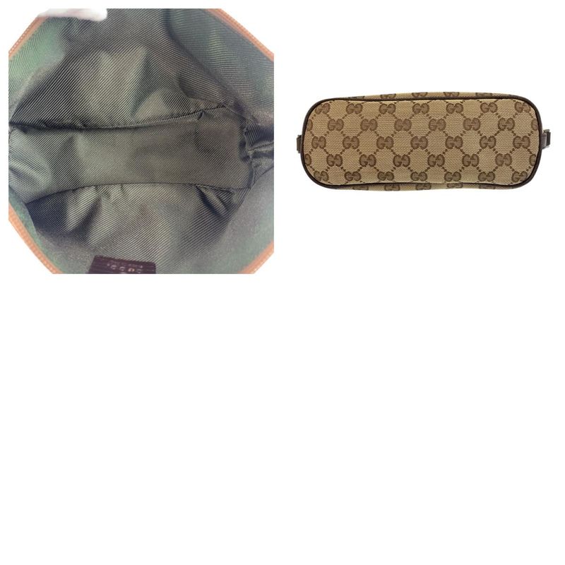 Gucci Sherry Line Beige Silver Hardware GG Canvas 141809 Handbag Accessory