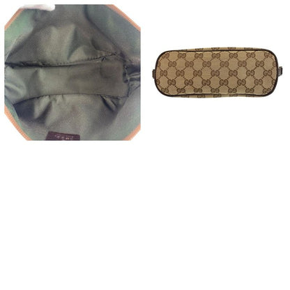 Gucci Sherry Line Beige Silver Hardware GG Canvas 141809 Handbag Accessory