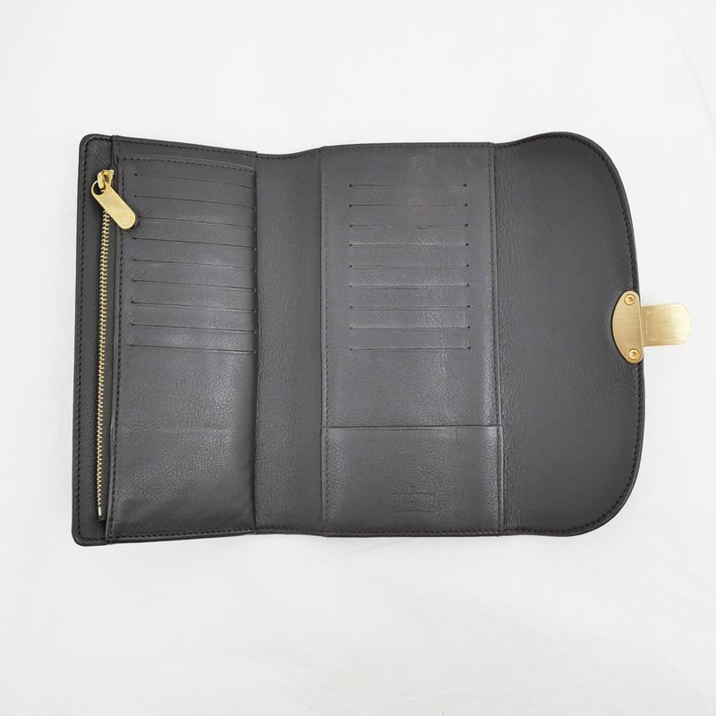 Louis Vuitton Long Wallet Portefeuille - Amelia Chocolat Gold Hardware
