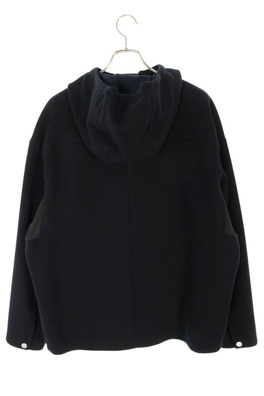 Hermes 24AW Wool Hooded Coat Men's 50