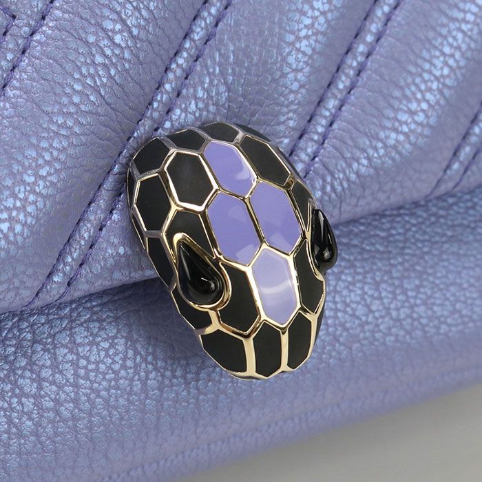 Bvlgari Bulgari Chain Serpenti Forever Crossbody Shoulder Bag Leather Women