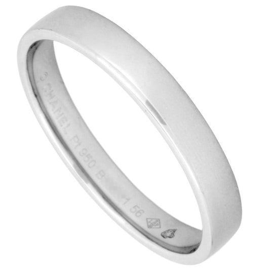 Chanel John Eternal Marriage Ring #56 J0895 Pt950 39g Pt950