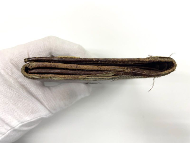 Gucci GG Canvas Leather Compact Wallet Double Fold Wallet Double Hook 05504