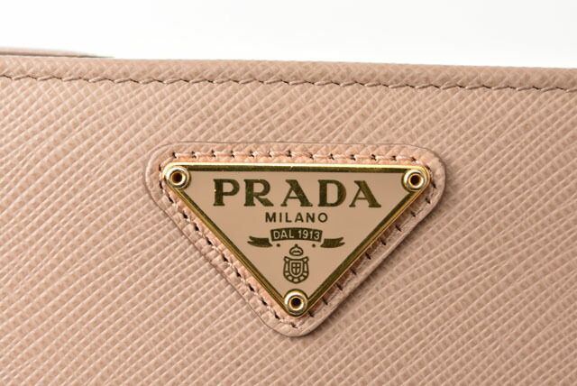 Prada Wallet Fold Prada Wallet 1ml009 Saffiano Leather Cipria Beige