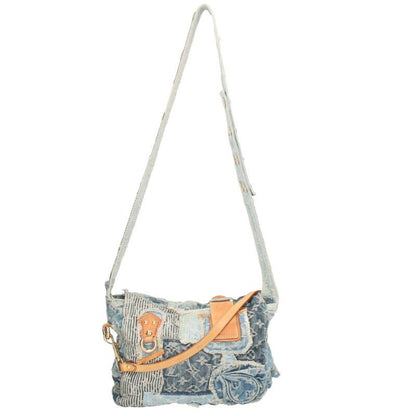 Louis Vuitton M95374 Patchwork Postie Monogram Denim Shoulder Bag Men's