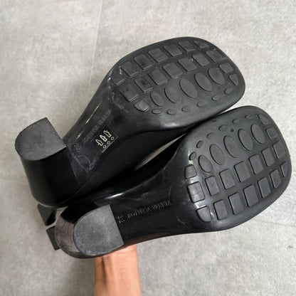 Bottega Veneta Rain Short Boots 38 25cm (9.84in) Black Storage Bag Rubber Boots