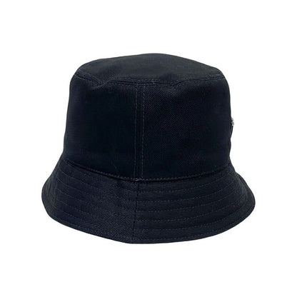 Prada Re-nylon Triangle Logo Plate Hardware Cotton Bucket Hat M Size Men's