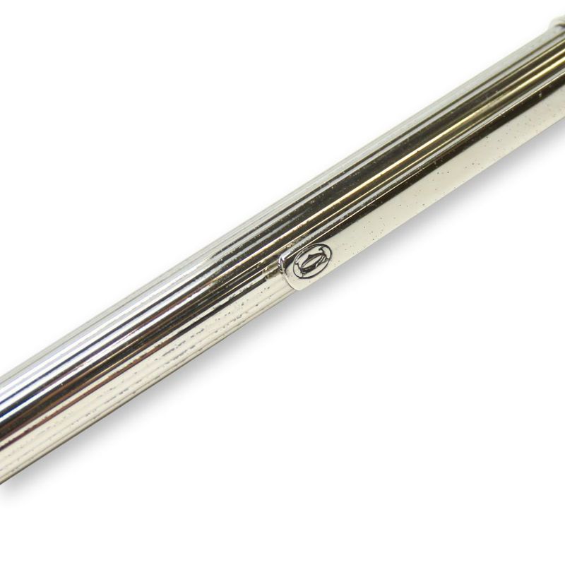 Cartier Ballpoint Pen St150091 Mast Deux Metal Silver Writing Utensils Stationer