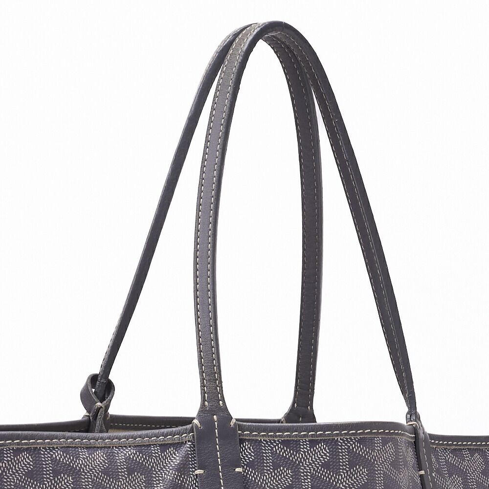 Goyard Saint Louis PM Tote Bag Coated Canvas Gray