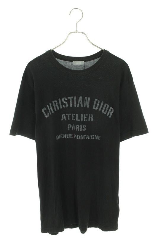 Dior 043j615a0589 Atelier Logo Print Oversize T-shirt Men's L