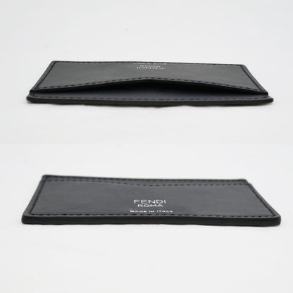 Fendi Cade Case Business Card Holder Zucca Black 7ar911 Accessories