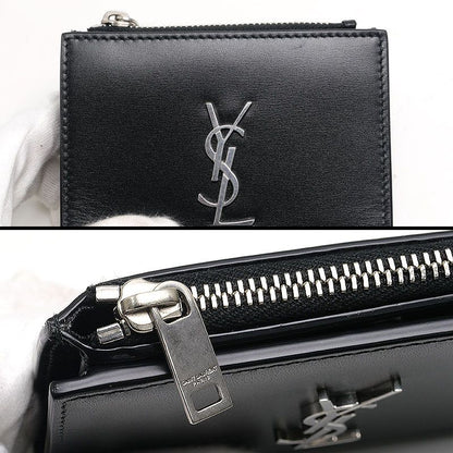 Saint Laurent Compact Wallet 575726 Bifold Wallet Leather Black