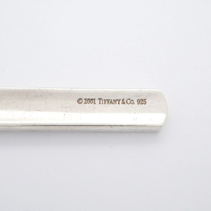 Tiffany & Co Necklace Narrow Bar 925 Silver Ladies