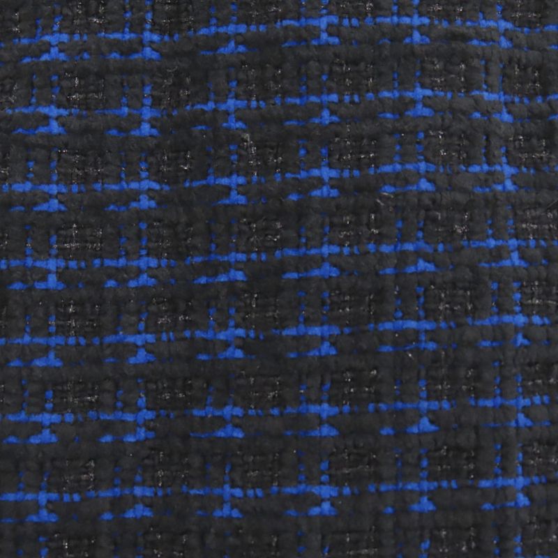 Chanel Coco Mark Button Tweed Skirt Checked Knee-length P52579 Polyester Wool