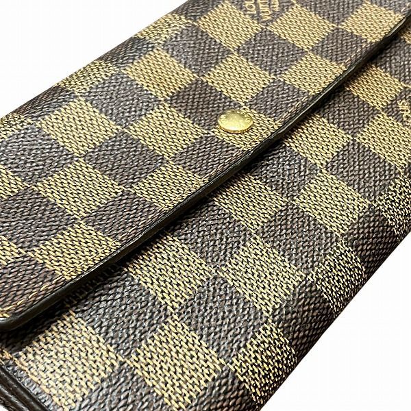 Louis Vuitton Damier Portefeuille Sarah N61724 Long Wallet Unisex