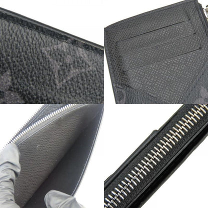 Louis Vuitton Coin Case Coin Card Holder M30271 Monogram Eclipse Taiga Llama