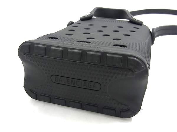 Balenciaga Crocs Collaboration Rubber 2WAY Crossbody Tote Bag Shoulder Black