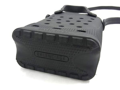 Balenciaga Crocs Collaboration Rubber 2WAY Crossbody Tote Bag Shoulder Black