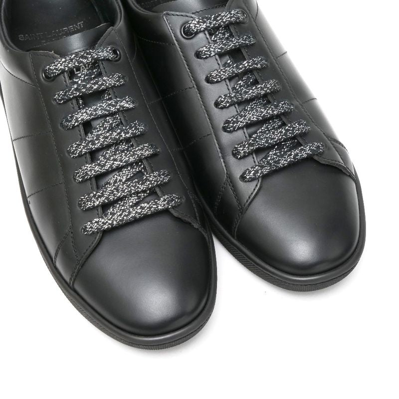 Saint Laurent Paris Sneakers Size 37 Low Cut Rip Patch Leather Shoes 20250722