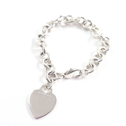 Tiffany & Co Heart Tag Bracelet Accessory Sv925 Silver Weight
