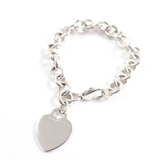 Tiffany & Co Heart Tag Bracelet Accessory Sv925 Silver Weight