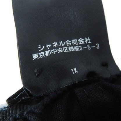 CHANEL 2023 23P Tweed Casket With Coco Mark Hat Black Silver M Made In Italy