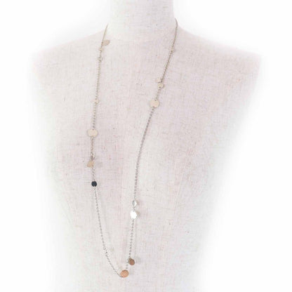 Hermes 2020 Confettis Confetti Long Necklace Sv925 Au750 Silver Gold With Box