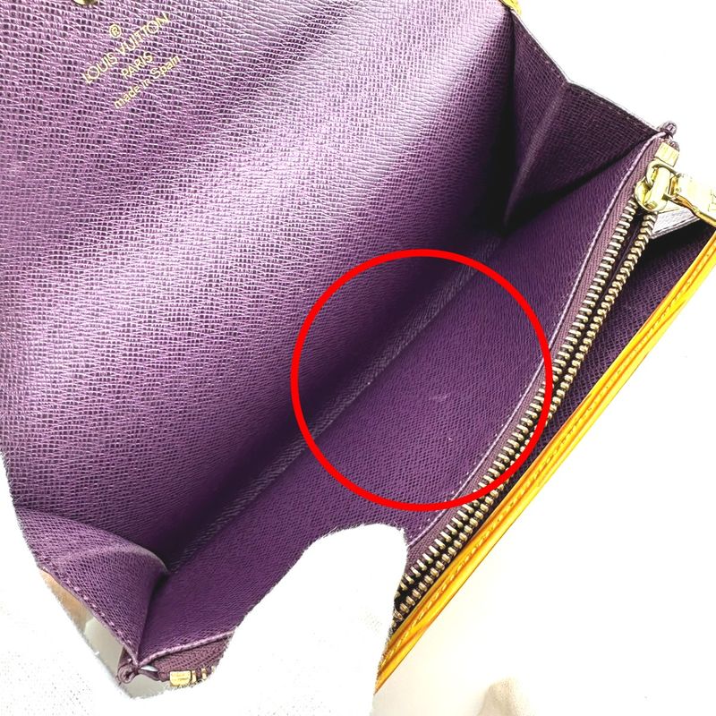 Louis Vuitton M63579 Epi Trifold Long Wallet Portmonnais Cles Di Long Wallet