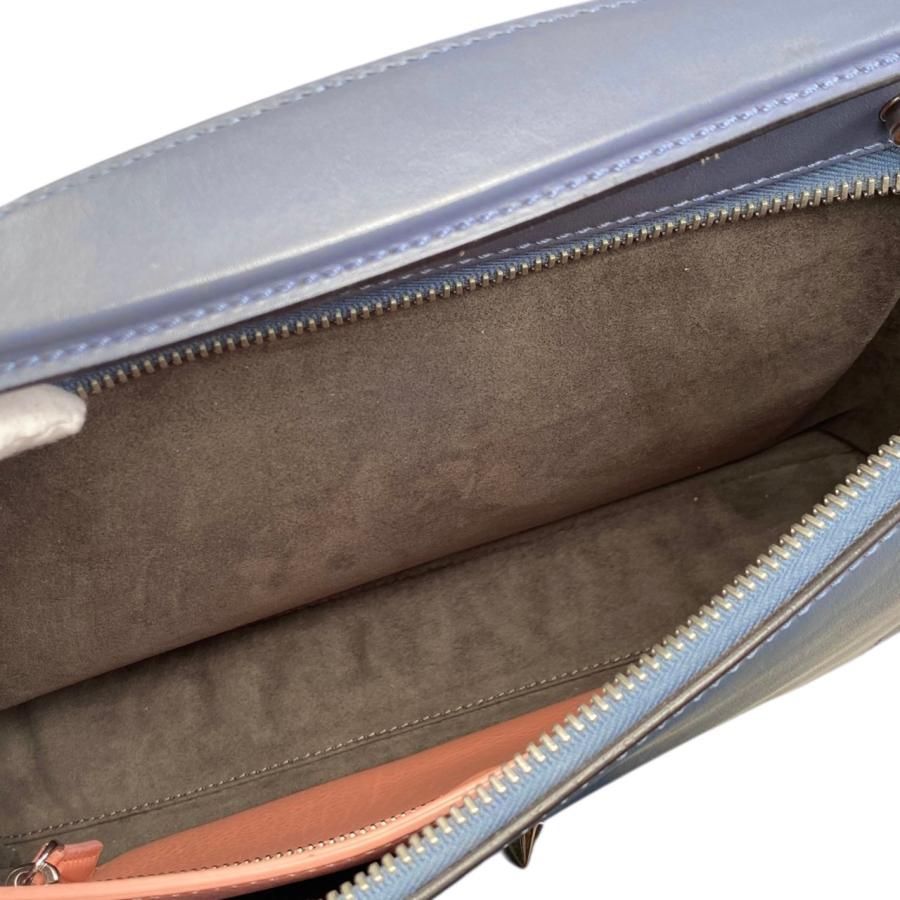 Fendi Handbag Shoulder Bag Dotcom 8bn293 Calf Leather Navy Blue Pink Beige Fendi