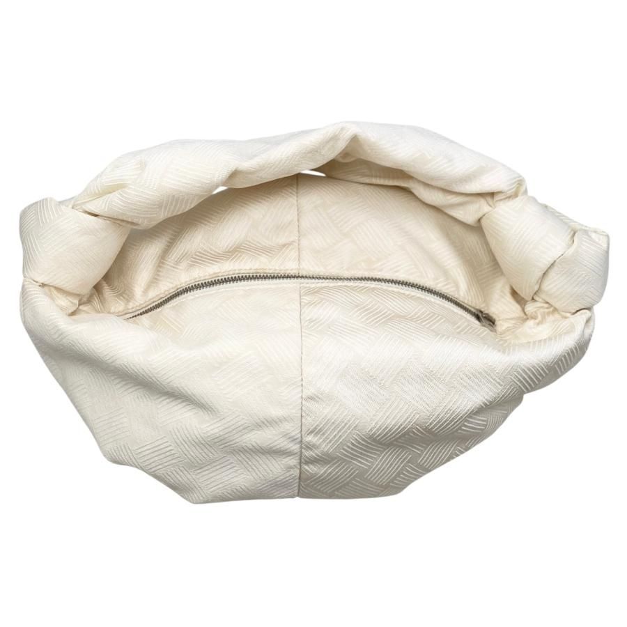 Bottega Veneta Handbag Double Knot 629635 Ivory White Silver Hardware Bottega